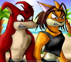 Crunch and Tani as kids2