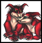 Burgundy Bandicoot pair