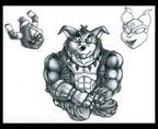 Monochrome pencil shading