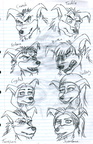 Sketch - Burgundy bandicoots