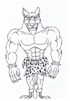 Tiny Tiger Front (lineart)