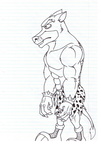 Tiny Tiger Side (lineart)