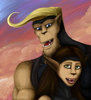 Jenna and Ace Painting