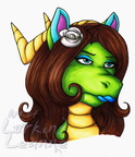Headshot commish - Iris