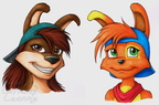 Headshot commish - Wolfcub and Amadaxter