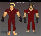 Front drawing comparisons - Ace Hardlight (Prisoner)