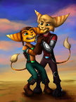 Commission - Ratchet and Kaden playful