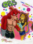 Crunch and Tani family - by Tazdastripedfox