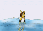 Tani in water