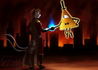 Prize pic - Overlord Cookie and Bill Cipher