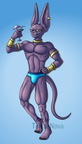 Commission - Beerus speedos BG