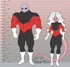Height chart - Jiren and 21