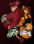 Crunch and Tani by akorhaphi