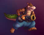 Commission - Dingodile armed