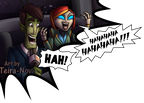 Dallas and Juanita laughing