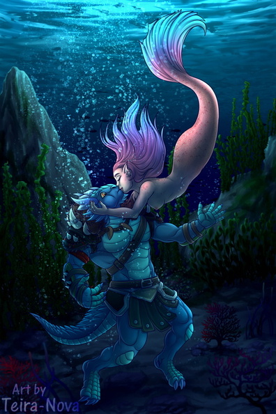 Commission - Mermaid's Kiss.jpg