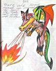 Draco the Dingodragon fire