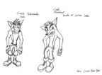 Crash Bandicoot lineart