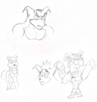 Sketches random Crunch and Sandy