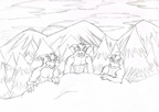 Sketch Burgundy bandicoot mob