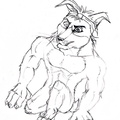 Sketch nude Feitorn kneel