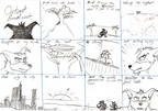 Sketch storyboard OB Intro