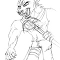 Sketch Taz devil bandicoot