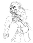Sketch Taz devil bandicoot