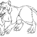 Lines Half evolved bandicoot