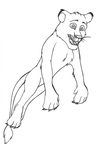 Lines Lion cub