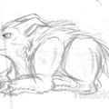 Sketch Half evolved burgundy