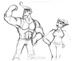 Skecth Ace and Jenna