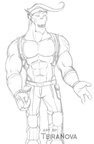 Sketch Ace walking