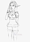 Sketch first Cienna art2