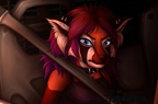 Commission - Reflection inside close-up