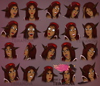 Cienna Expression Sheet (updated colours)