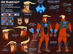 Reference sheet - Ace Hardlight (DreadZone suit)