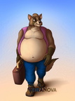Commission - Tanjiro Tanuki