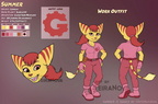 Commission - Summer ref sheet work outfit