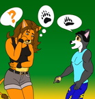 Tani and Rocky "The not chupacabra mystery" by V-drift