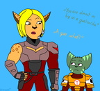 Evanna and Tau "A strange soldier" by CROLUKA20