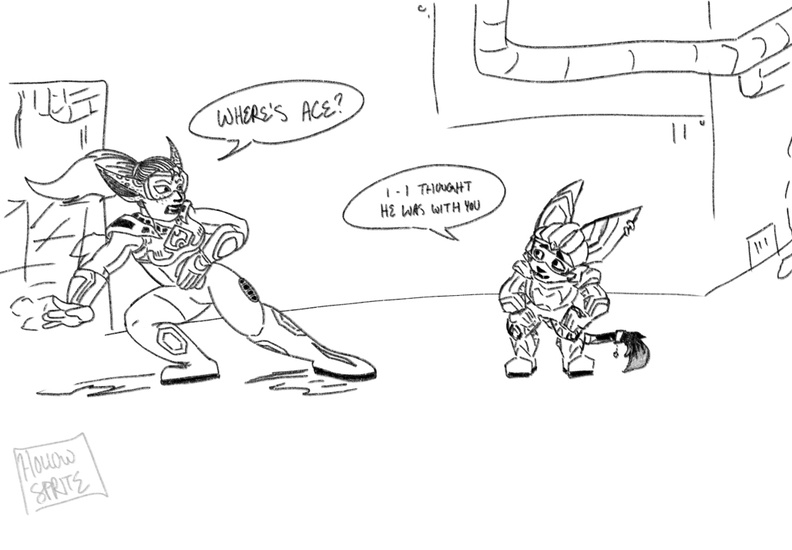 Cienna and Querel 'We Lost Them- AND Ace' by Hollowsprite.jpg